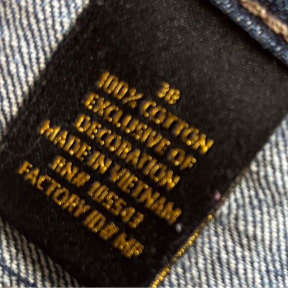 Todd Smith Jean Shorts Bling Pocket Mens Size 38 - Picture 7 of 7